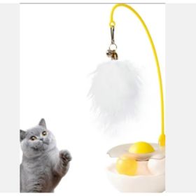 Cat Toys - Interactive Toy For Cat , Kitten Toys, Lightweight Resin Duck Shape Fun Stick For Kitten Play Indoor Outdoor ,Removable And Washable D (Option: White)